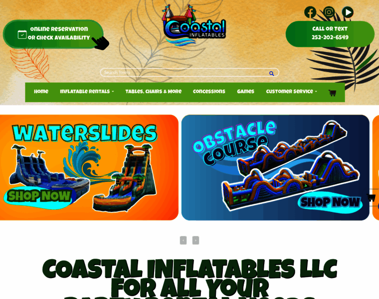 Coastalinflatablesllc.com thumbnail