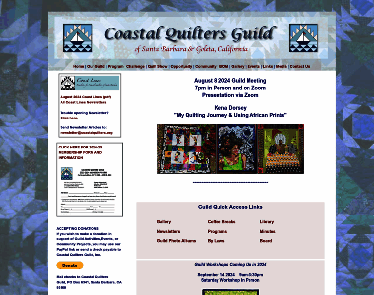 Coastalquilters.org thumbnail