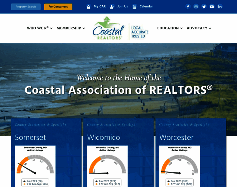 Coastalrealtors.org thumbnail