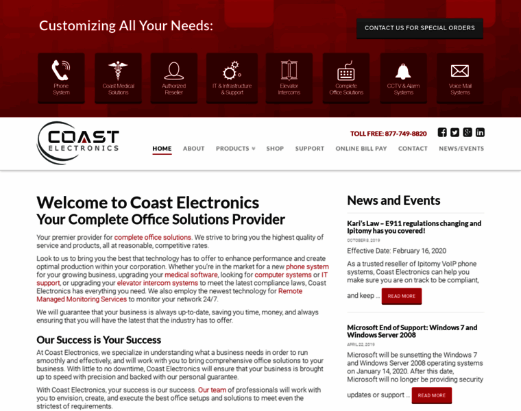 Coastelectronics.com thumbnail