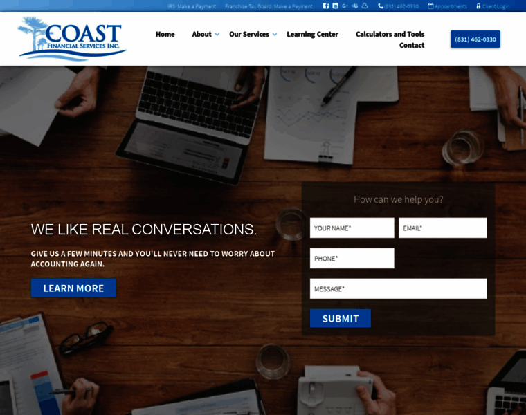 Coastfinancialservices.com thumbnail