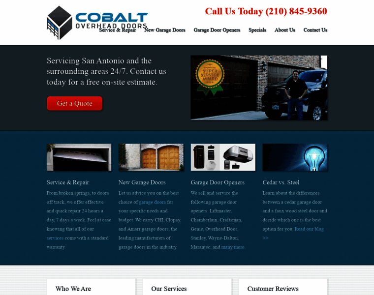Cobaltoverheaddoor.com thumbnail