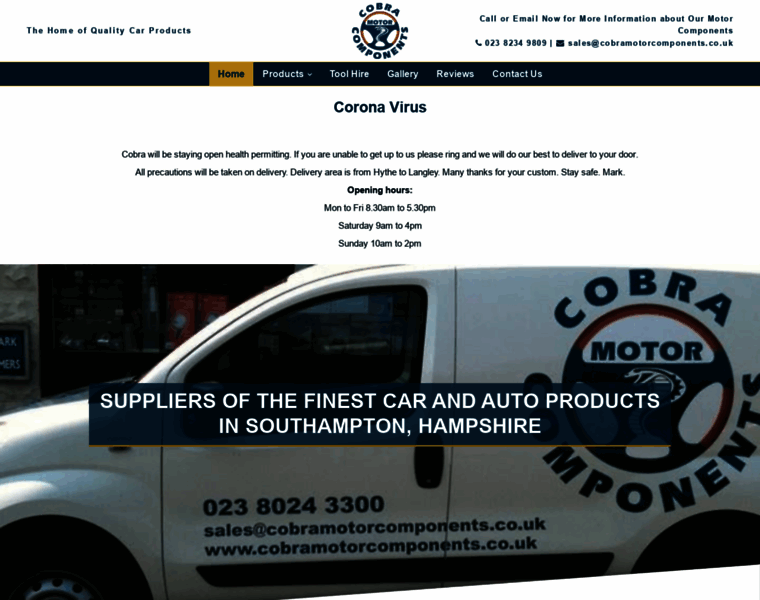 Cobramotorcomponents.co.uk thumbnail