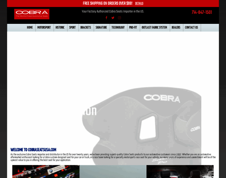 Cobraseatsusa.com thumbnail