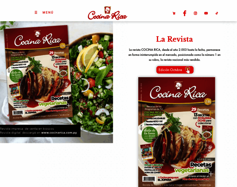 Cocinarica.com.py thumbnail