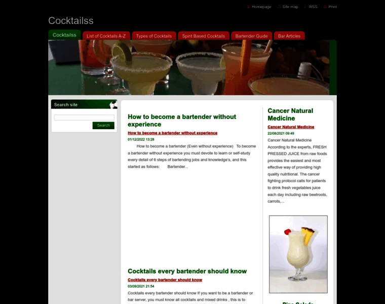 Cocktailss.com thumbnail