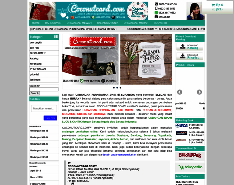 Coconutcard.com thumbnail