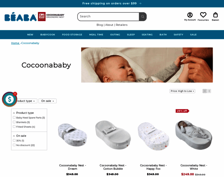 Cocoonababy.com.au thumbnail