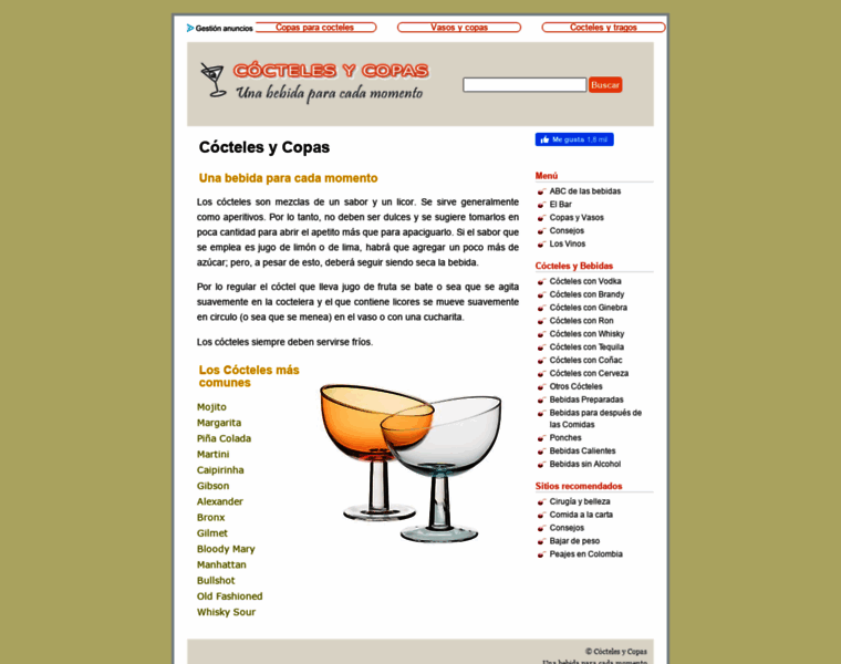 Coctelesycopas.com thumbnail
