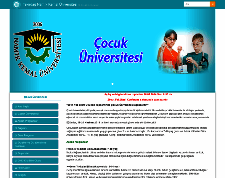 Cocukuniversitesi.nku.edu.tr thumbnail