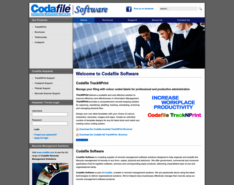 Codafilesoftware.com thumbnail