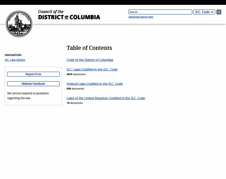 Code.dccouncil.us thumbnail Code.dccouncil.us thumbnail