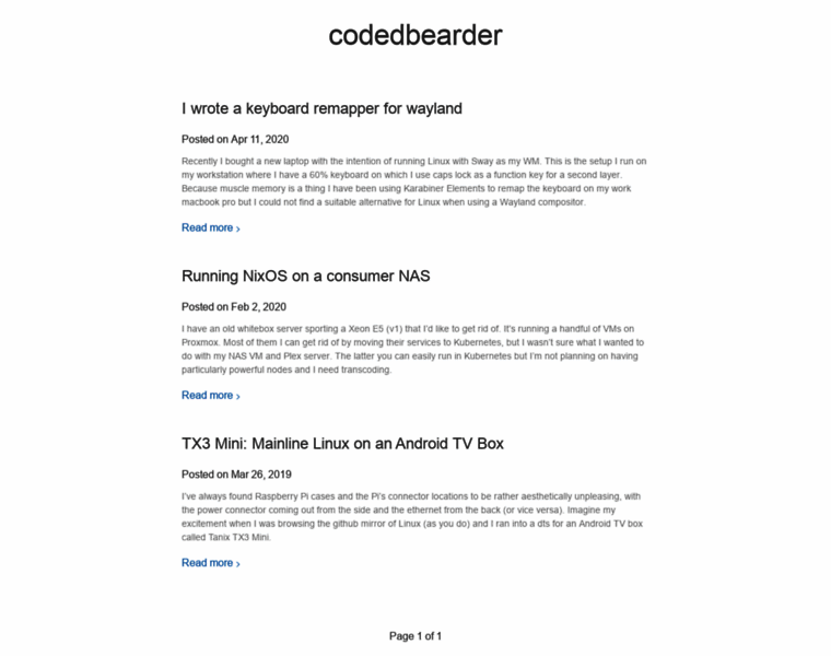 Codedbearder.com thumbnail