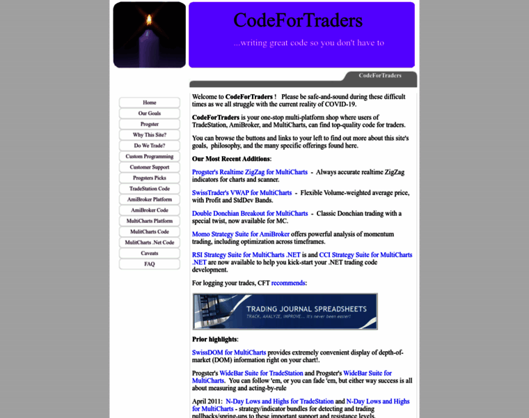 Codefortraders.com thumbnail