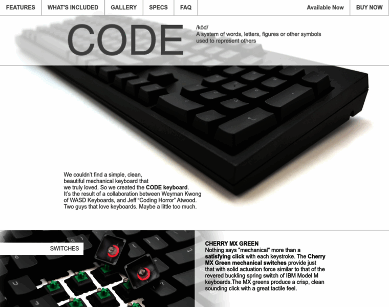 Codekeyboards.com thumbnail