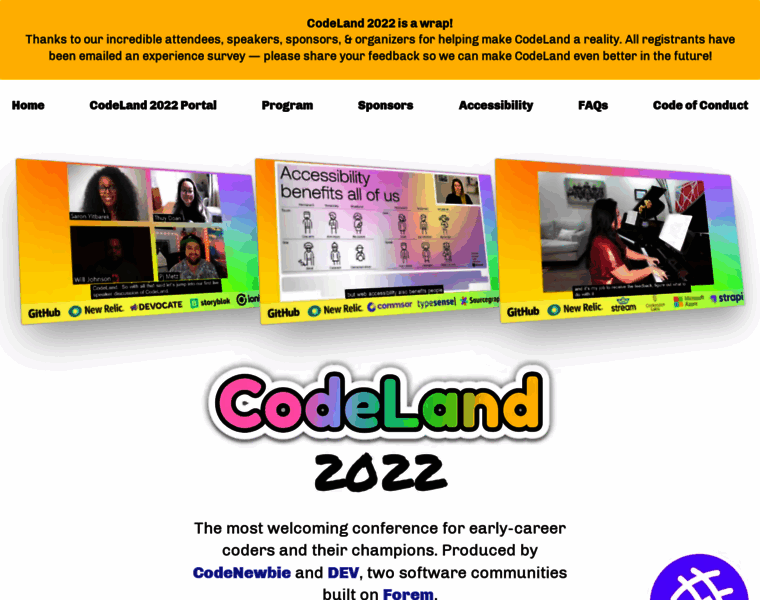 Codelandconf.com thumbnail