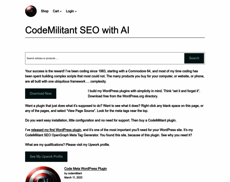 Codemilitant.com thumbnail