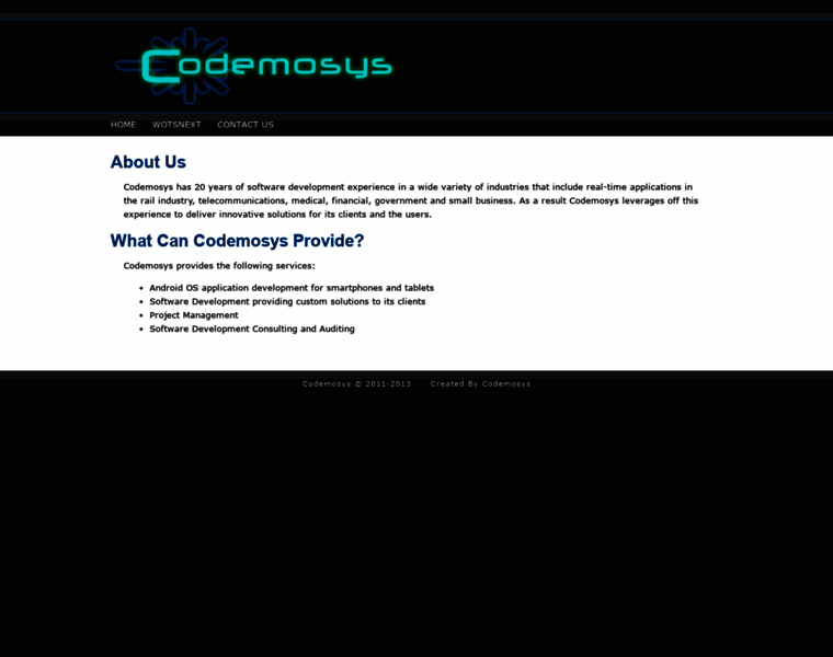 Codemosys.com.au thumbnail