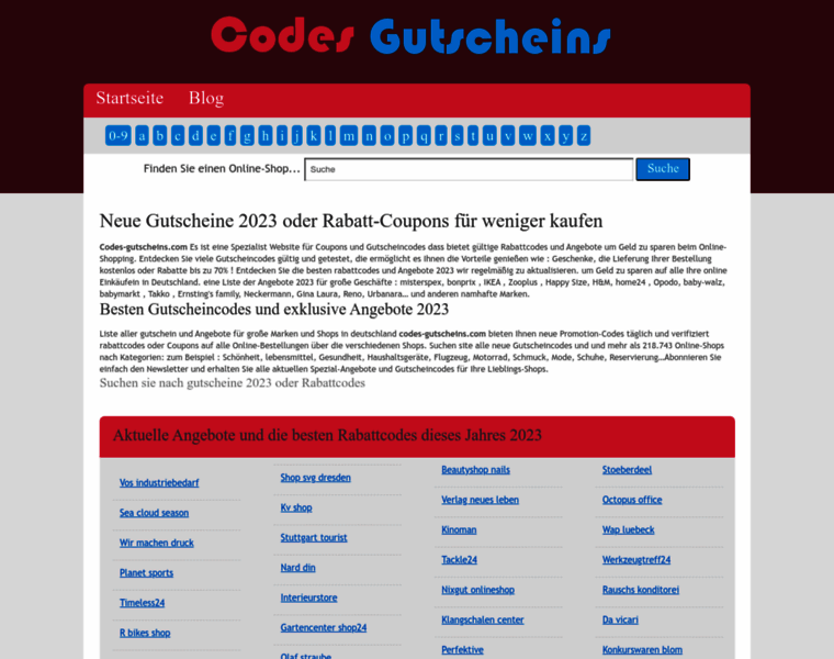 Codes-gutscheins.com thumbnail