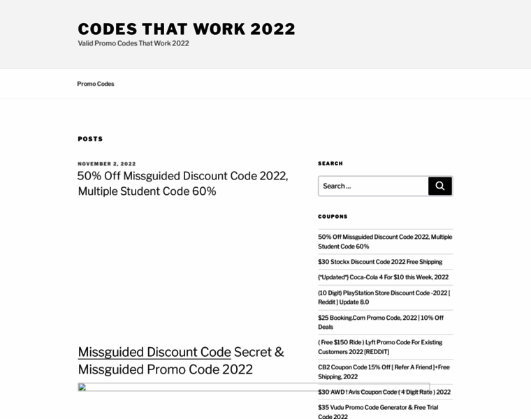 Codesthatwork2018.com thumbnail