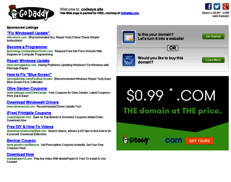 Codesys.site thumbnail