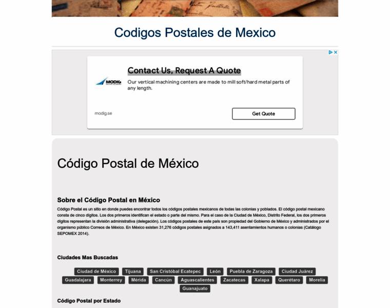 Codigo-postal.com.mx thumbnail