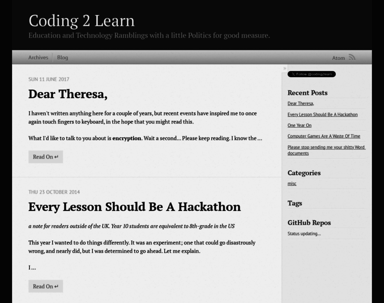 Coding2learn.org thumbnail