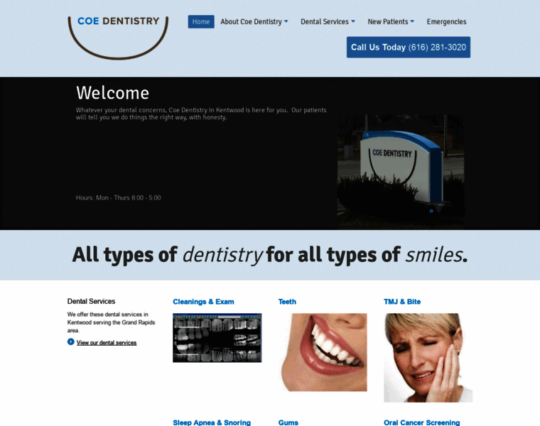 Coe-dentistry.com thumbnail