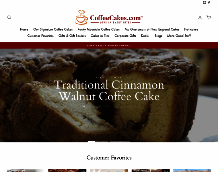 Coffeecakes.com thumbnail
