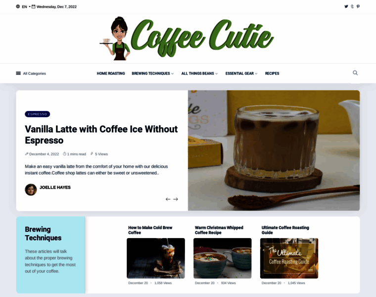 Coffeecutie.com thumbnail