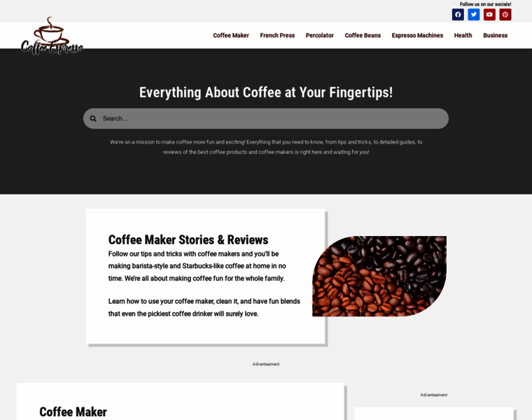 Coffeeespresso.com thumbnail