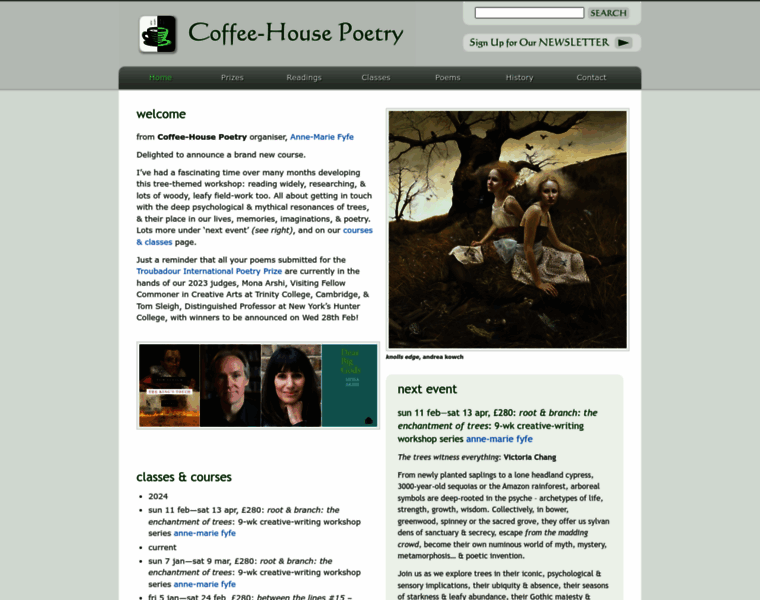 Coffeehousepoetry.org thumbnail