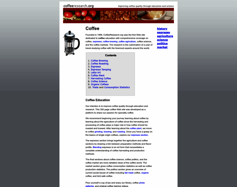 Coffeeresearch.org thumbnail