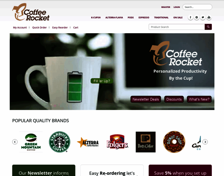 Coffeerocket.com thumbnail