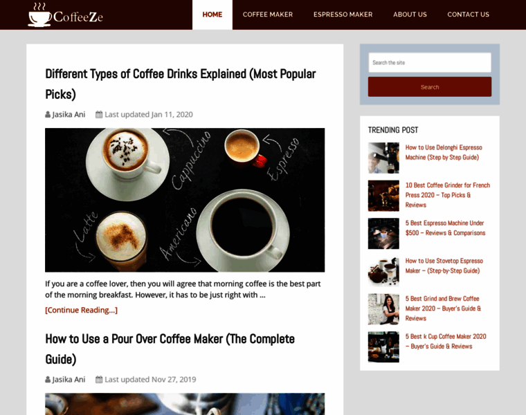 Coffeeze.com thumbnail