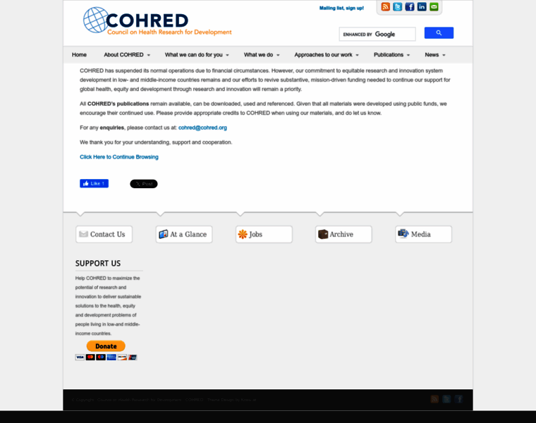 Cohred.org thumbnail