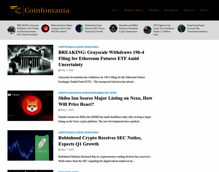 Coinfomania.com thumbnail