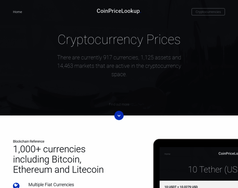 Coinpricelookup.com thumbnail