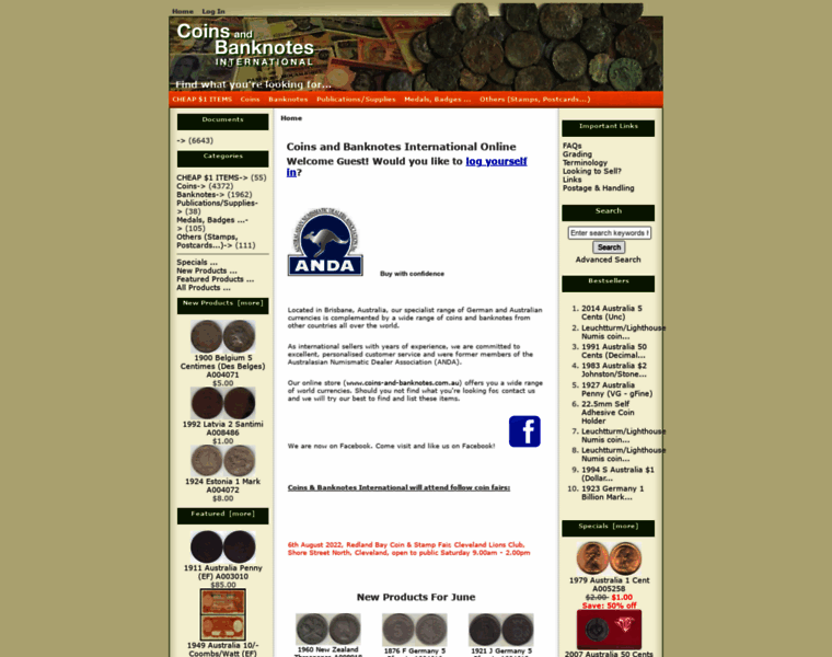 Coins-and-banknotes.com.au thumbnail