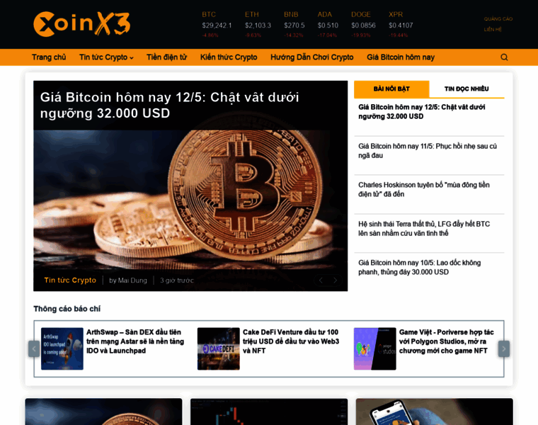 Coinx3.io thumbnail