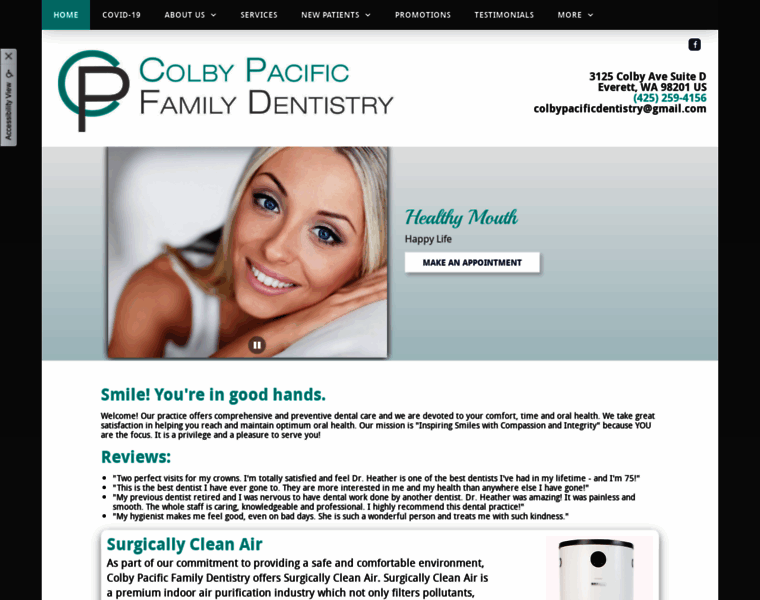 Colbypacificdentistry.com thumbnail