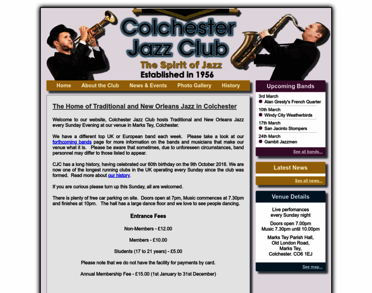 Colchesterjazzclub.co.uk thumbnail