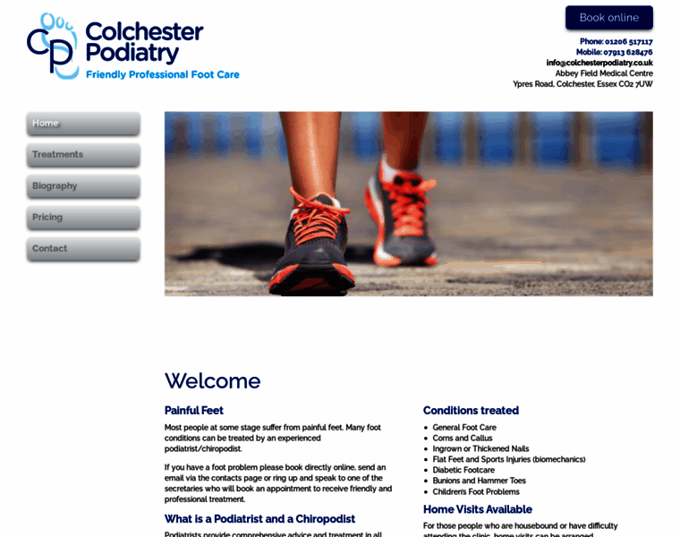 Colchesterpodiatry.co.uk thumbnail