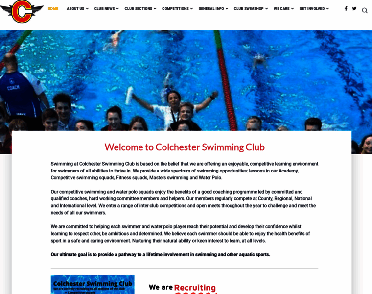 Colchesterswimming.com thumbnail