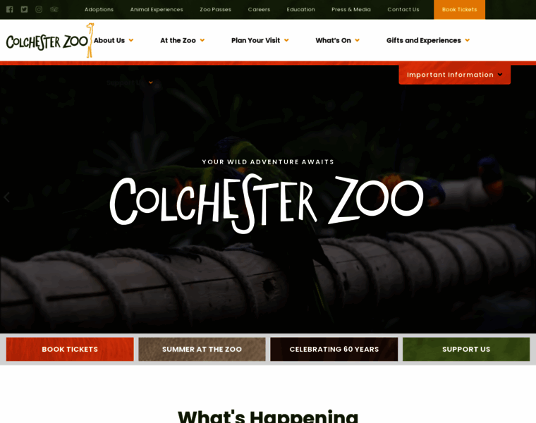 Colchesterzoo.org thumbnail