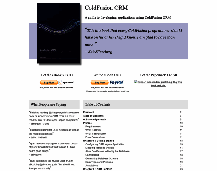 Coldfusionormbook.com thumbnail Coldfusionormbook.com thumbnail