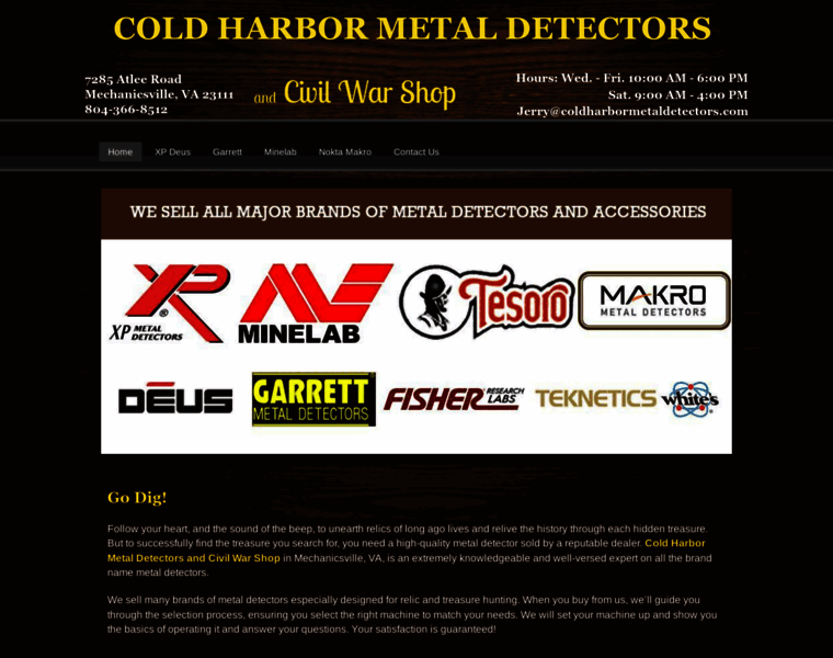 Coldharbormetaldetectors.com thumbnail