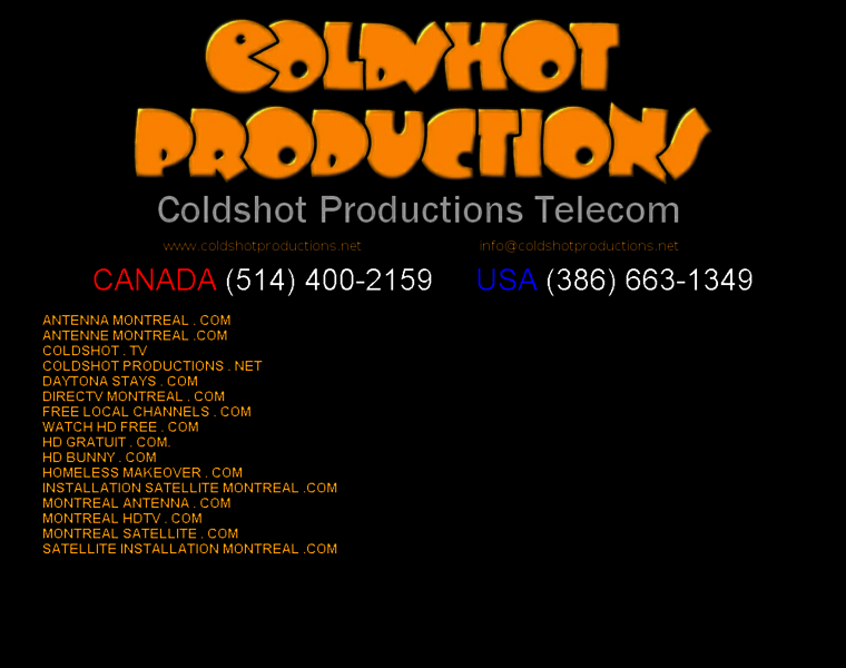 Coldshotproductions.net thumbnail