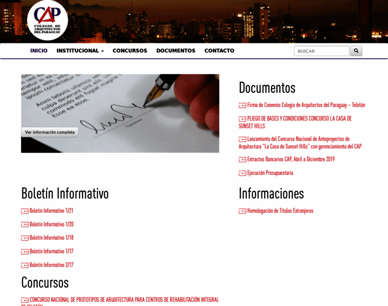 Colegiodearquitectos.org.py thumbnail