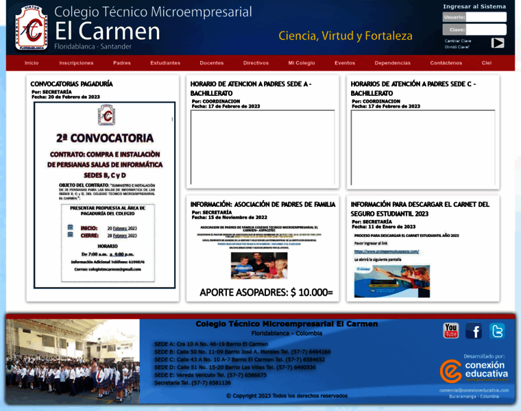 Colegioelcarmen.edu.co thumbnail